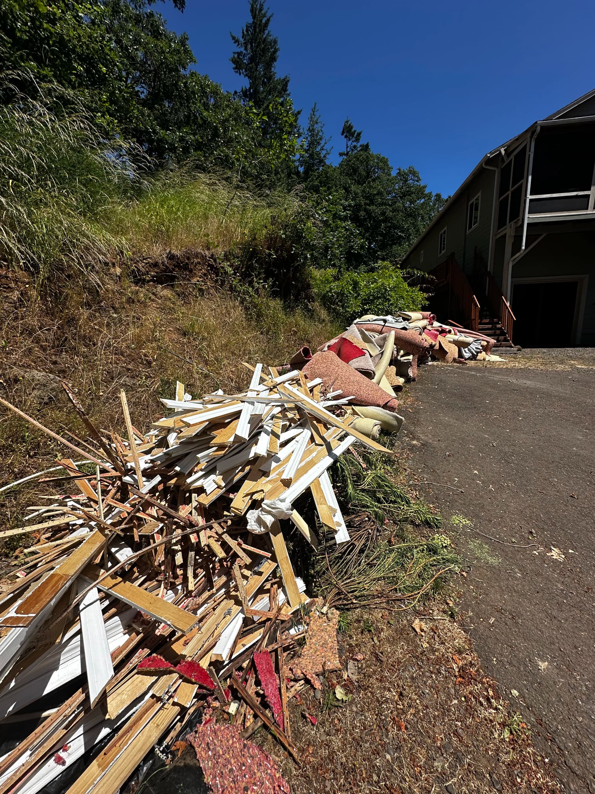 Remodel Debris Hauled Out Fast - Two Trailer Loads Gone image